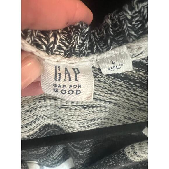 Gap Long Cardigan / Large / Stripe / Cotton / Warm - Picture 2 of 4